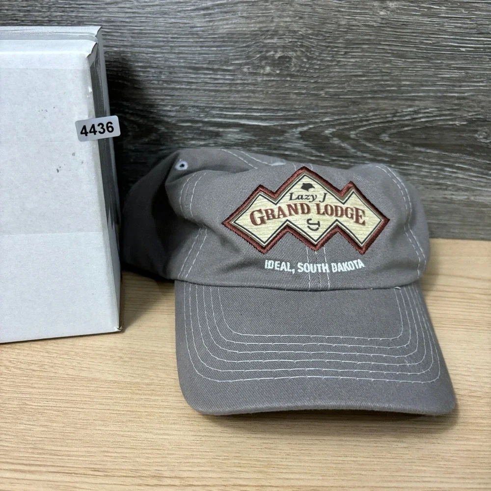 Grand‎ Lodge Hat Cap Strap Back Gray Ideal South Dakota